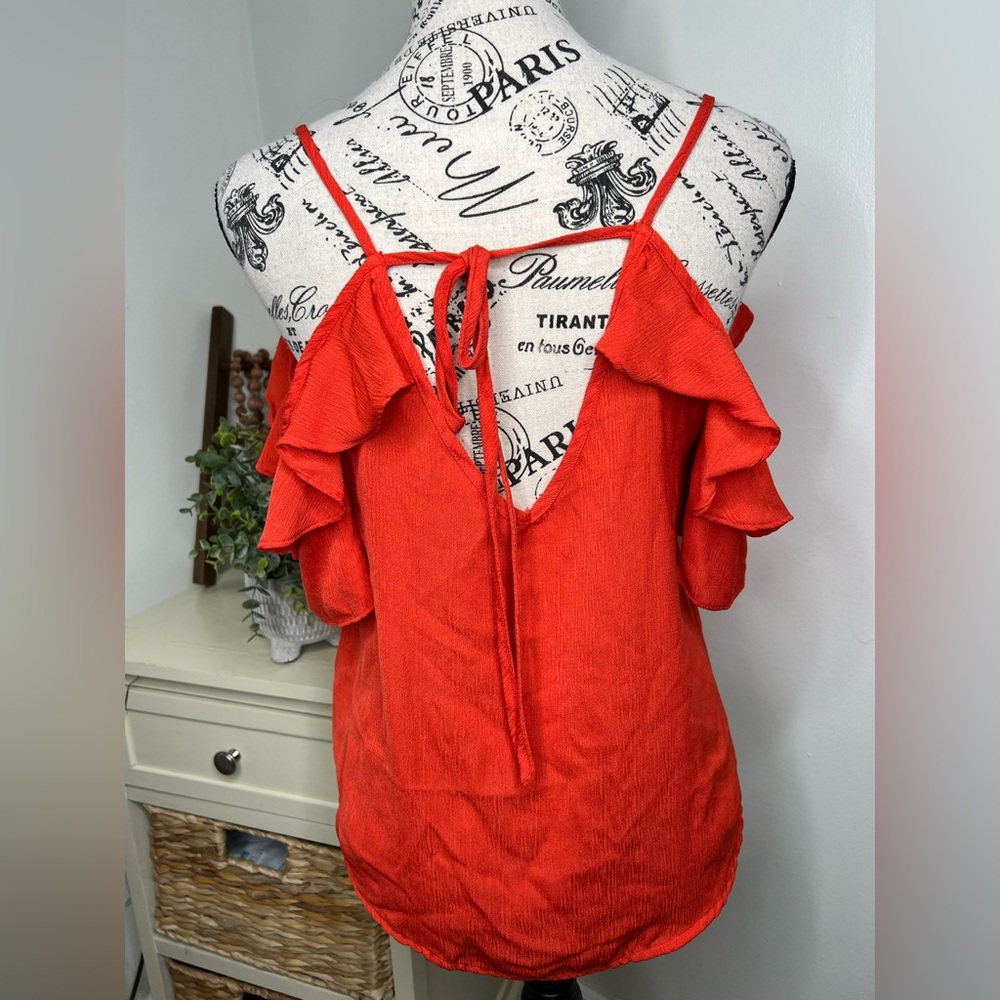 Mine Cold Shoulder Ruffle Top - Picture 3 of 5